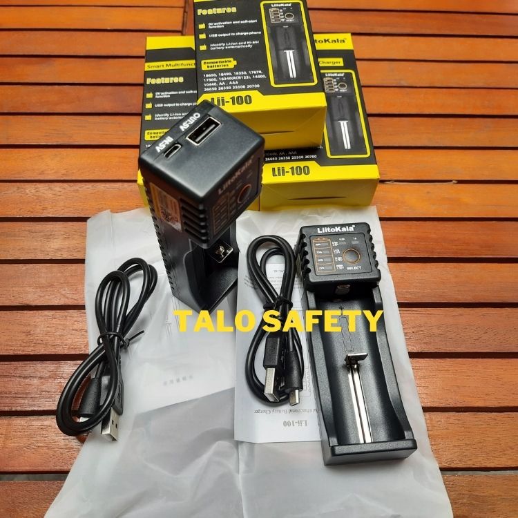 Bộ Sạc Pin chính hãng Liitokala Lii-100, sạc nhiều loại Pin 26650, 22650, 18650, 21700, 18350, 17670, NiMH/NiCd 1.2V: