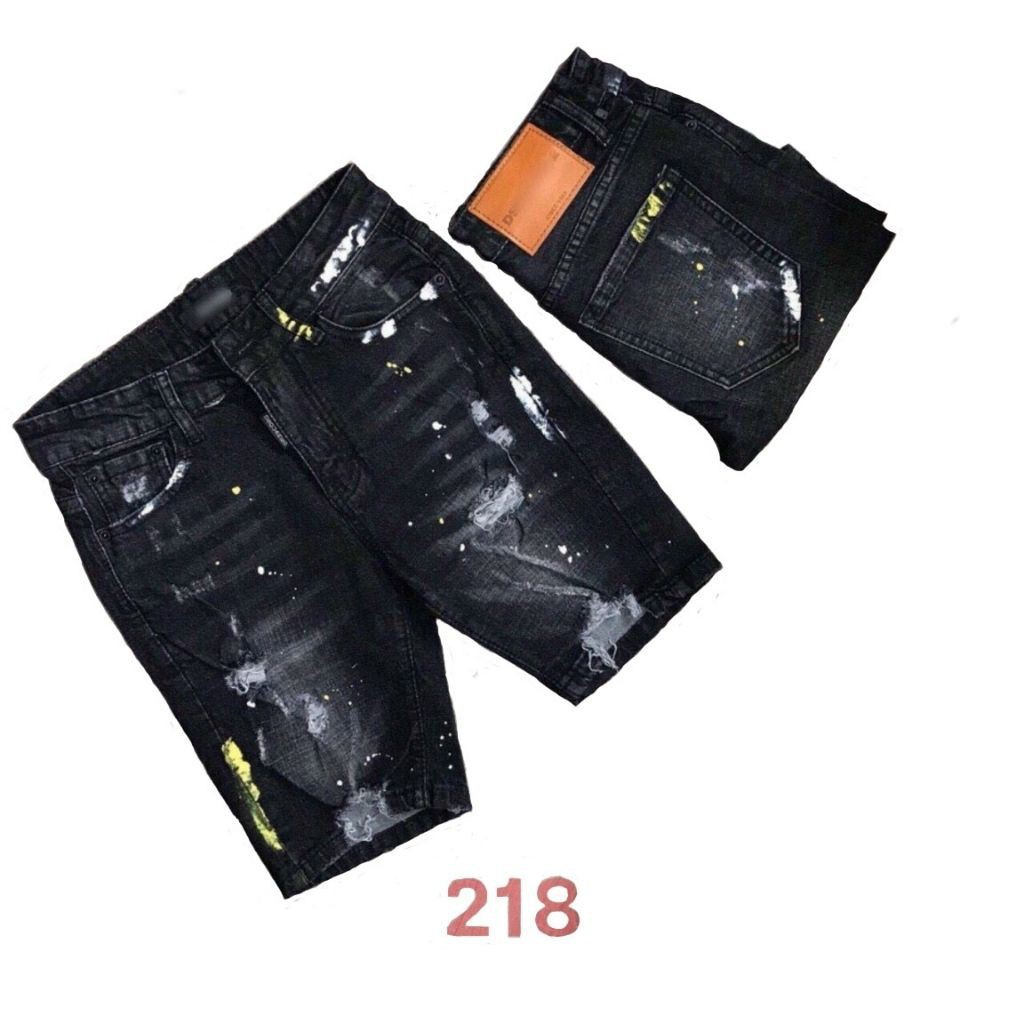 Quần Short Nam DT218XM - Short jean nam Chất Bò Cao Cấp Chất Vải Jean Coton Co Dãn Hàng Xuất Shop FRom Chuẩn Cực Đẹp