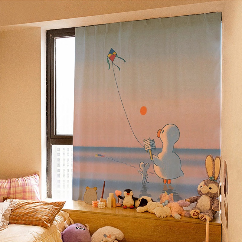 Rèm Cửa Tự Dính Dùng Trang Trí Phòng Ngủ