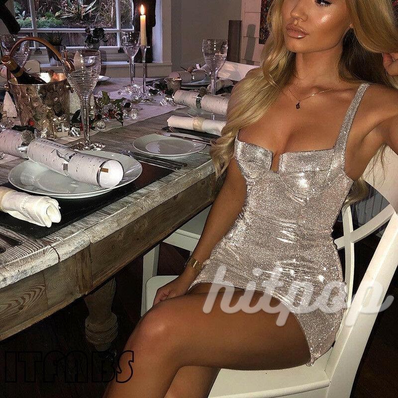 Đầm thời trang phối kim sa không tay quyến rũ dành cho nữ | BigBuy360 - bigbuy360.vn