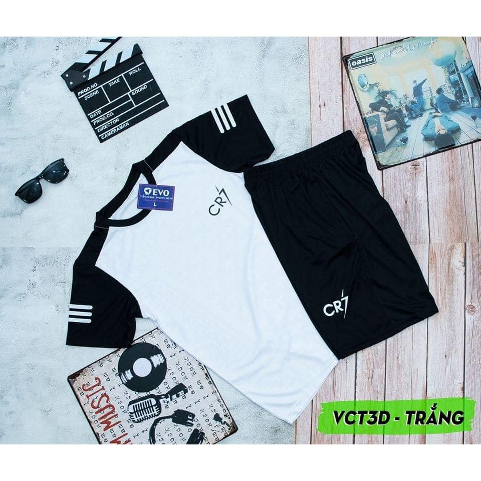Bộ Thể Thao Nam Chính Hãng Cr7 Thun Lạnh Thoải Mái Co Rãn 4 Chiều