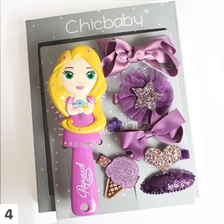 Set lược cặp tóc công chúa Disney