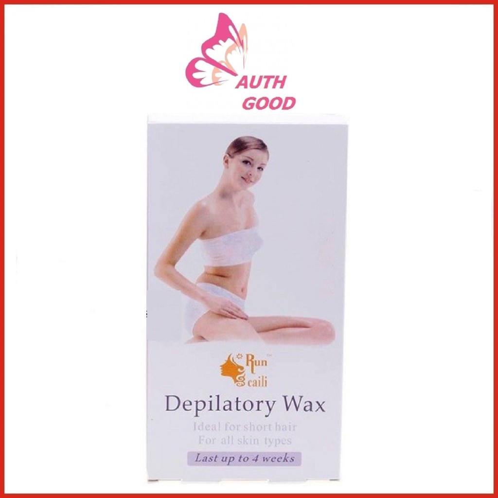 Wax lông 💖FREESHIP💖 Hộp wax lông siêu sạch Run Caili Depilatory Wax 10 miếng