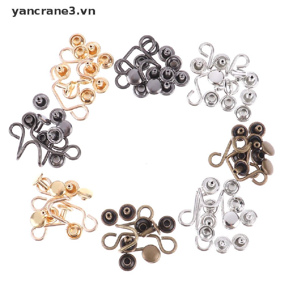 [Hàng mới về] Set nút gài dùng điều chỉnh quần áo không cần đục lỗ có thể tái sử dụng tiện lợi 27/ 32mm
