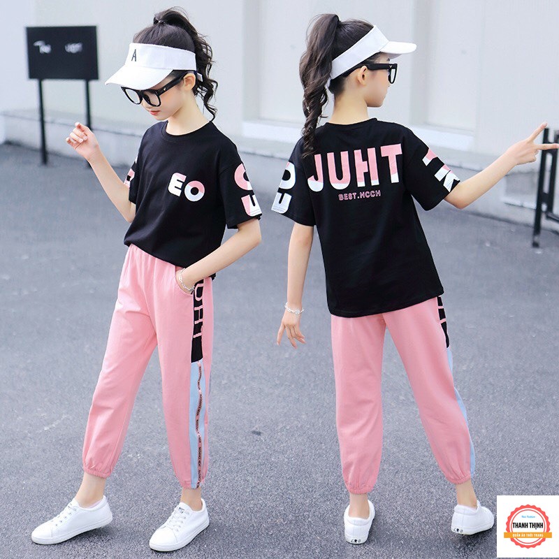 Set Bộ quần áo Dành Cho Bé Gái Mùa Hè THANH THỊNH 18-45kg Mẫu EO. Thiết kế cá tính, đường may đẹp.