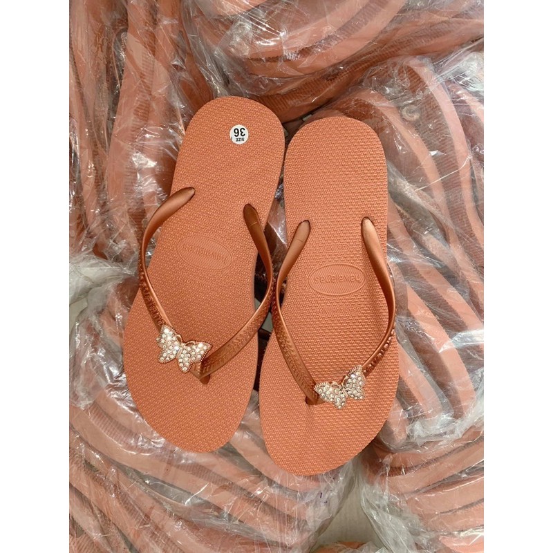 Dép havaianas Nữ màu Cam đậm