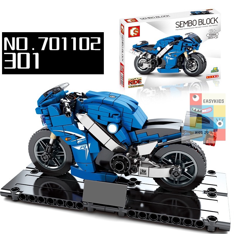 [Có sẵn] [Siêu sale] Xếp hình Lego Xe máy, xe đua, mô tô 300 chi tiết EASYKIDS