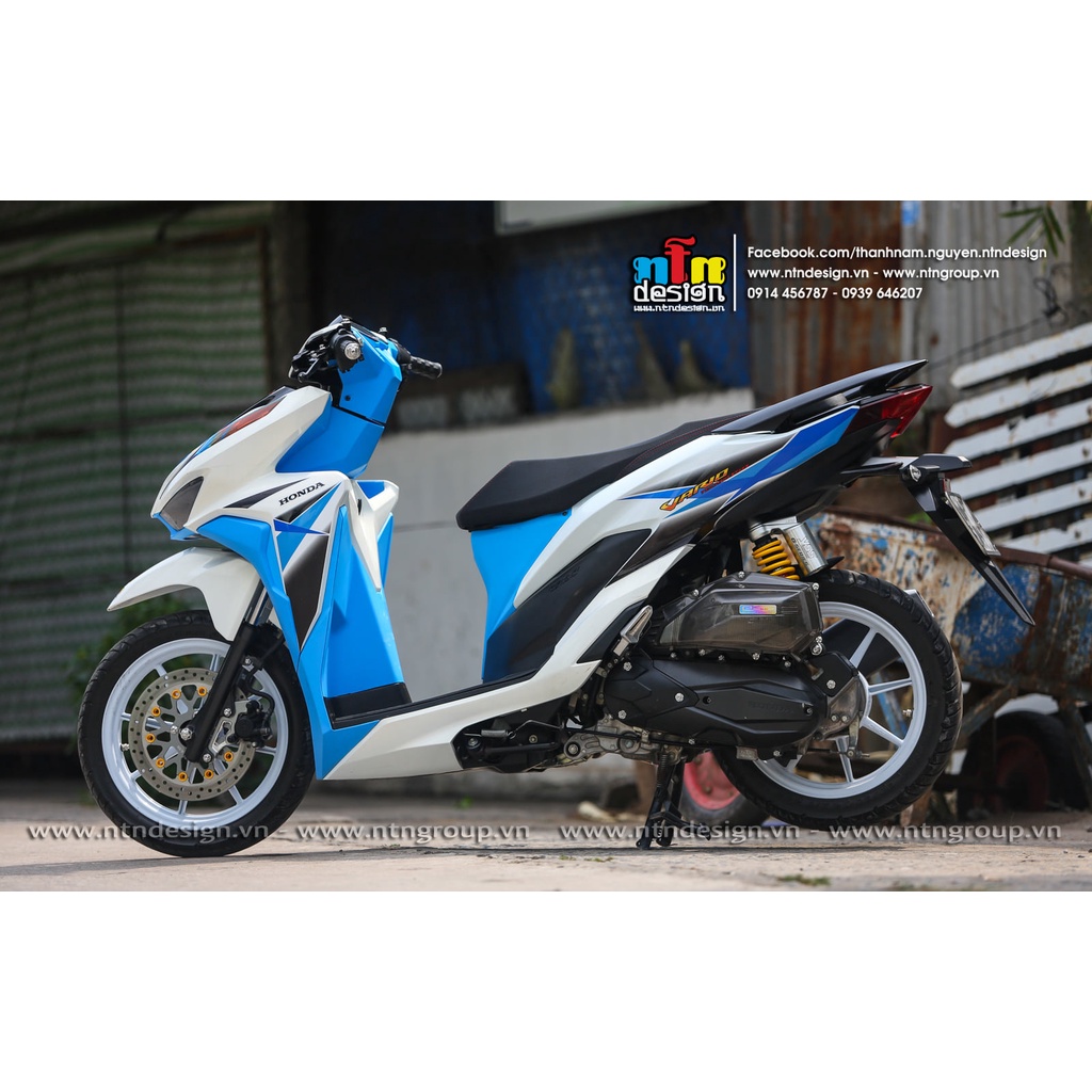 Tem rời Vario Trắng xanh in trong , tem 3 lớp cao cấp không bay màu