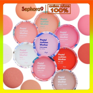 Phấn má hồng kèm bông tán TFS Lovely Pastel Cushion Blusher bền màu và mịn da