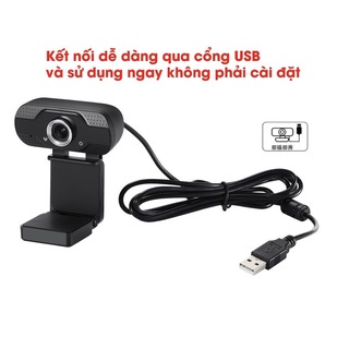 Webcam Máy Tính Chuyên Dùng Cho Học và Làm Việc Online Full HD 1080p sắc nét, có mic, cổng USB