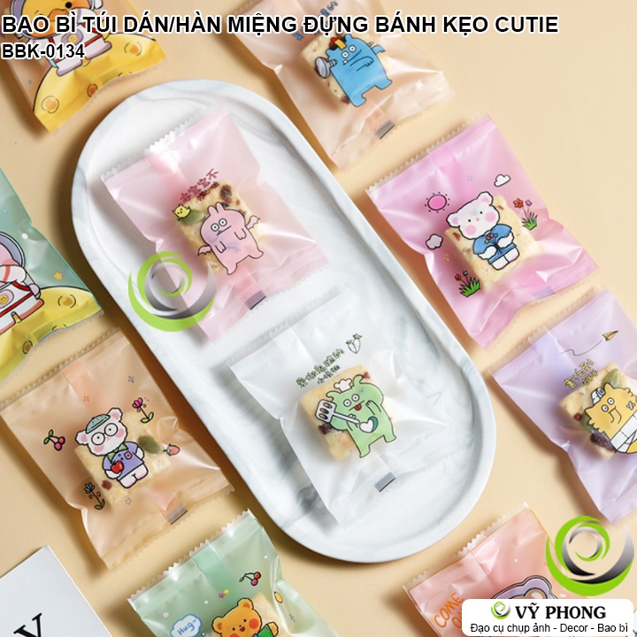 BAO BÌ TÚI HÀN MIỆNG DÁN MIỆNG ĐỰNG BÁNH KẸO CUTIE CARTOON LÀM QUÀ TẶNG DỊP LỄ TẾT NĂM MỚI NOEL BBK-0134