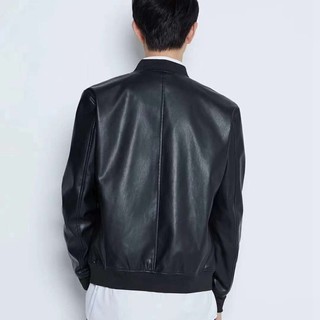 ÁO BOMBER DA ZARA MAN MÀU ĐEN