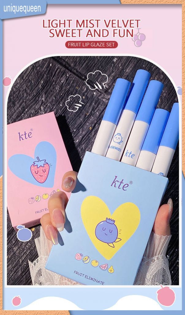 (Hàng Mới Về) Set 4 Son Môi Dạng Điếu Thuốc Lá Lâu Trôi Chống Thấm Nước Không Phai Màu