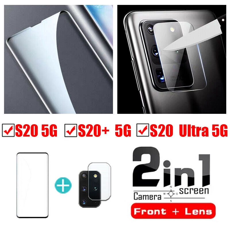 Kính Cường Lực Bảo Vệ Camera Sau 2 Trong 1 Cho Samsung Galaxy S20/S20 Plus/S 20 +
