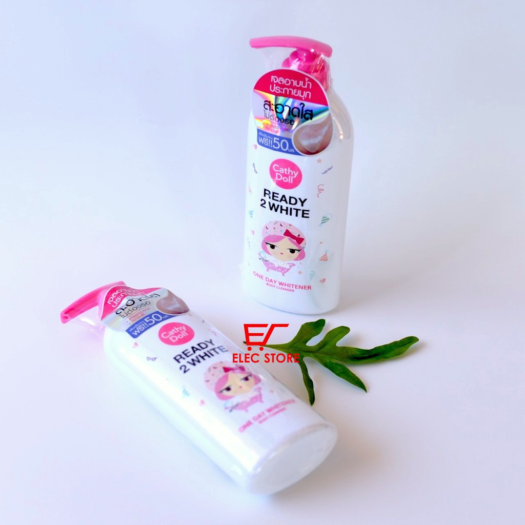 Sữa tắm Ready 2 white one day whitener Cathy Doll 500ml Thái Lan