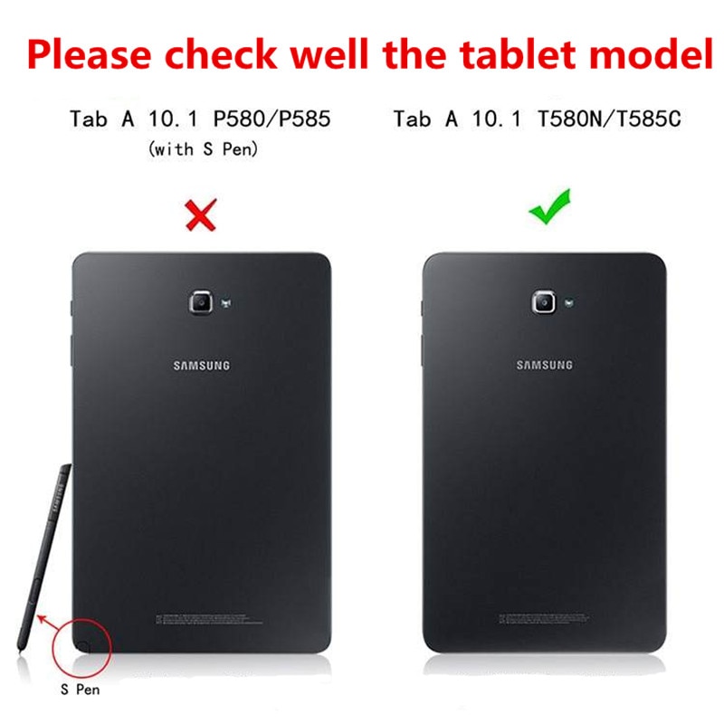 Bao da in hoạt hình cho Samsung Galaxy Tab A6 10.1 A 2016 SM-T580 SM-T585