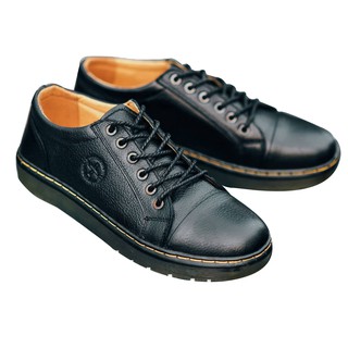 Giày Nam Dr Martens Đen - Da Bò Thật 100%