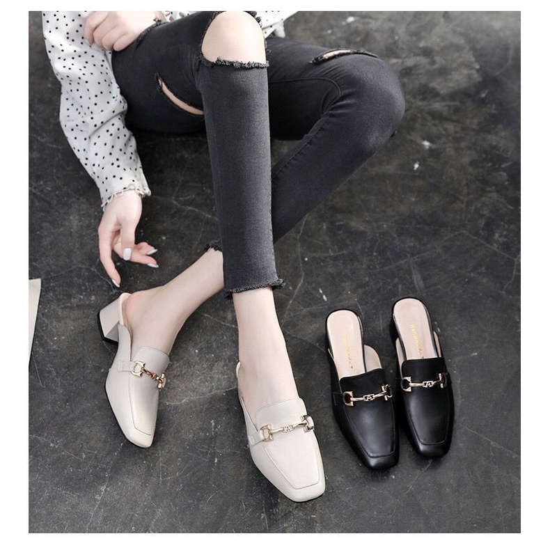 Dép Sandal Da Đế Dày Thời Trang Dành Cho Nữ