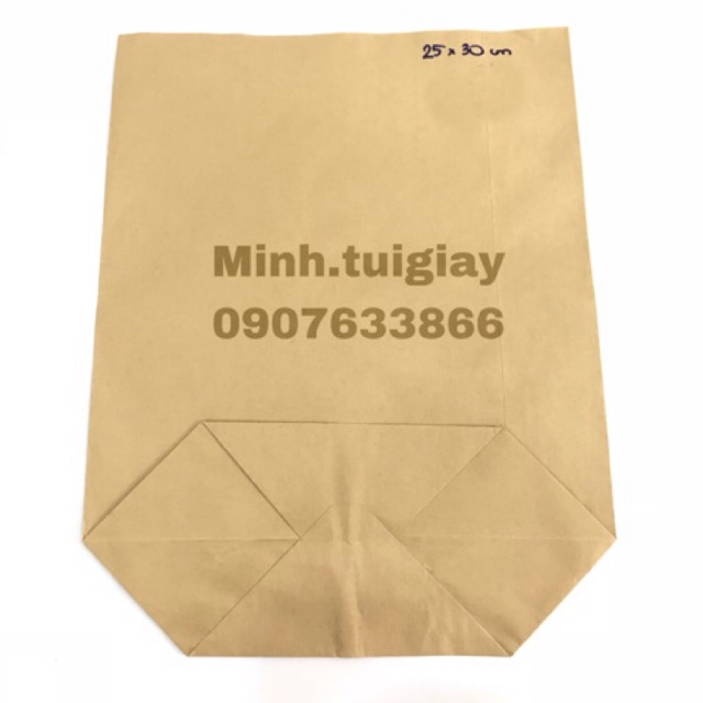 Túi giấy Kraft size 25x30