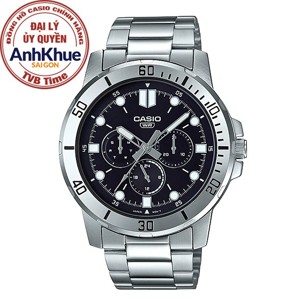 Đồng hồ nam dây kim loại Casio Standard chính hãng Anh Khuê MTP-VD300D-1EUDF (45mm)