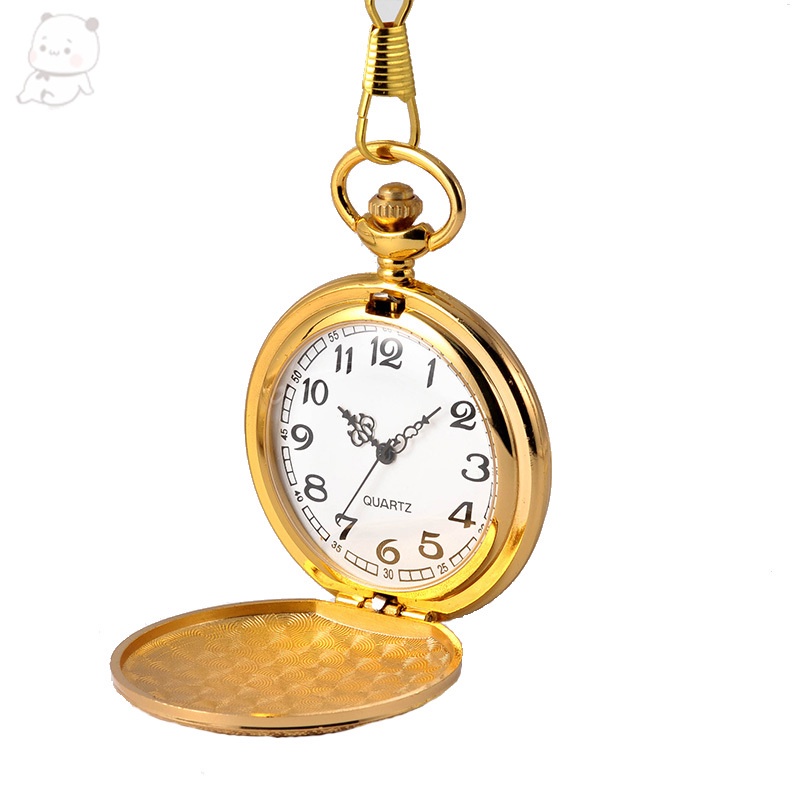 Đồng Hồ Quả Quýt Chạm Khắc Hoa Văn Phong Cách Steampunk Sang Trọng