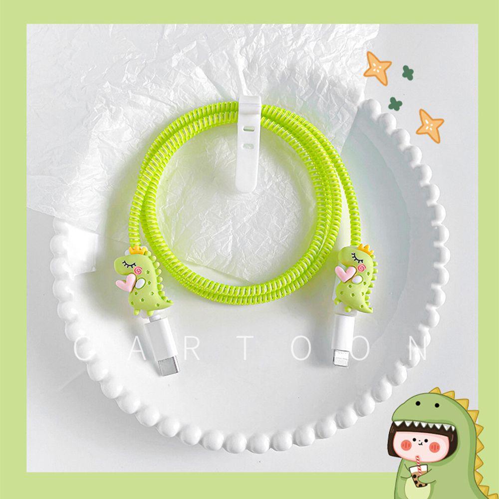 Vỏ Bọc Bảo Vệ Dây Cáp USB Họa Tiết Hoạt Hình Dễ Thương Tiện Dụng
