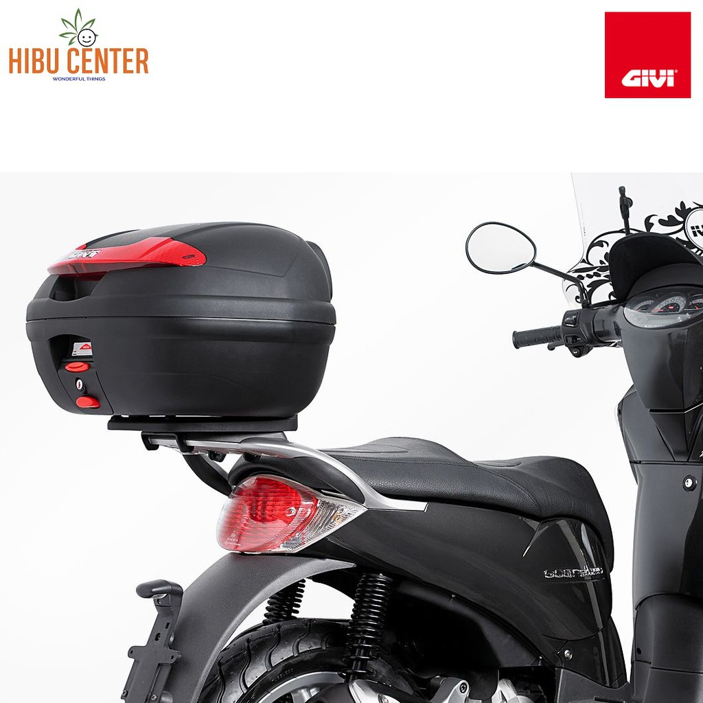Thùng Givi E340N Vision Công Nghệ Monolock Gắn Sau Xe Máy Motor Tay ga Kèm Đế Đệm Màu Đen Hàng Chính Hãng – HBCENTER