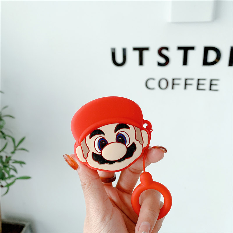 Vỏ bảo vệ hộp tai nghe TPU mềm hình Mario độc đáo cho Samsung Galaxy buds live | BigBuy360 - bigbuy360.vn