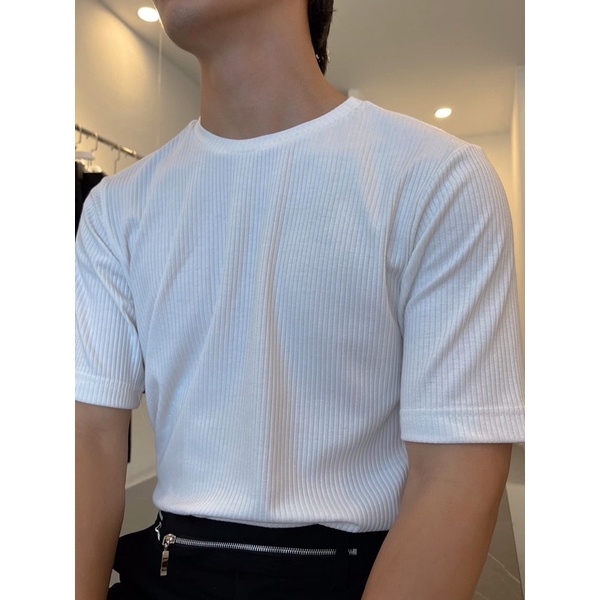 Áo phông cotton hoạ tiết tăm sooc WAGG