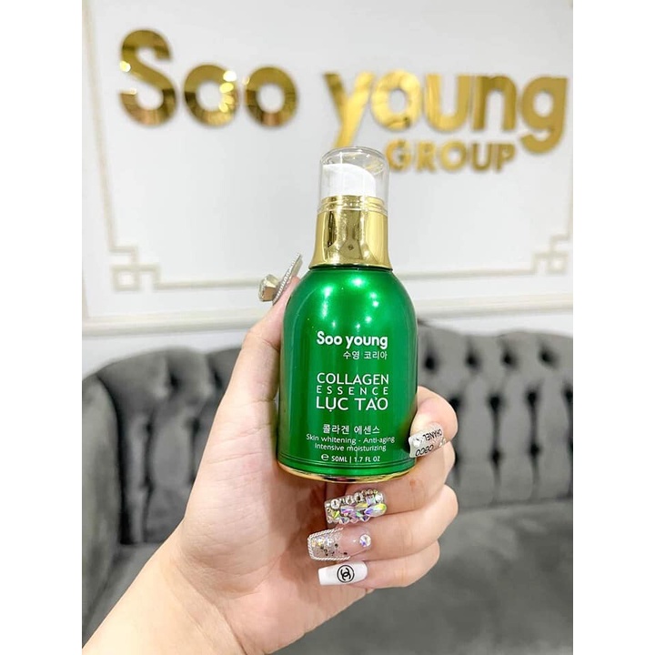 Serum tinh chất lục tảo Collagen Essence Soo Young chính hãng