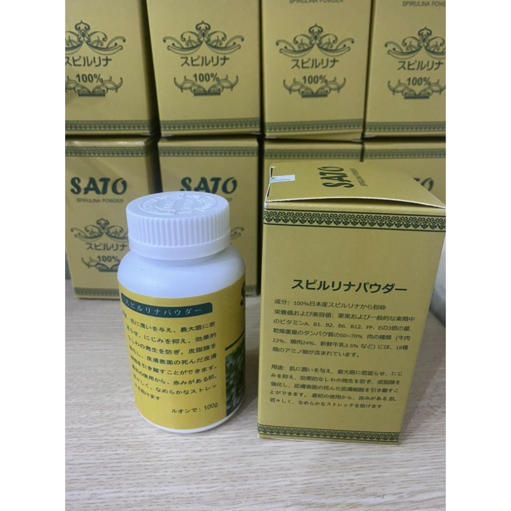 Tảo xoắn SATO dạng bột, cấy nano trắng sáng