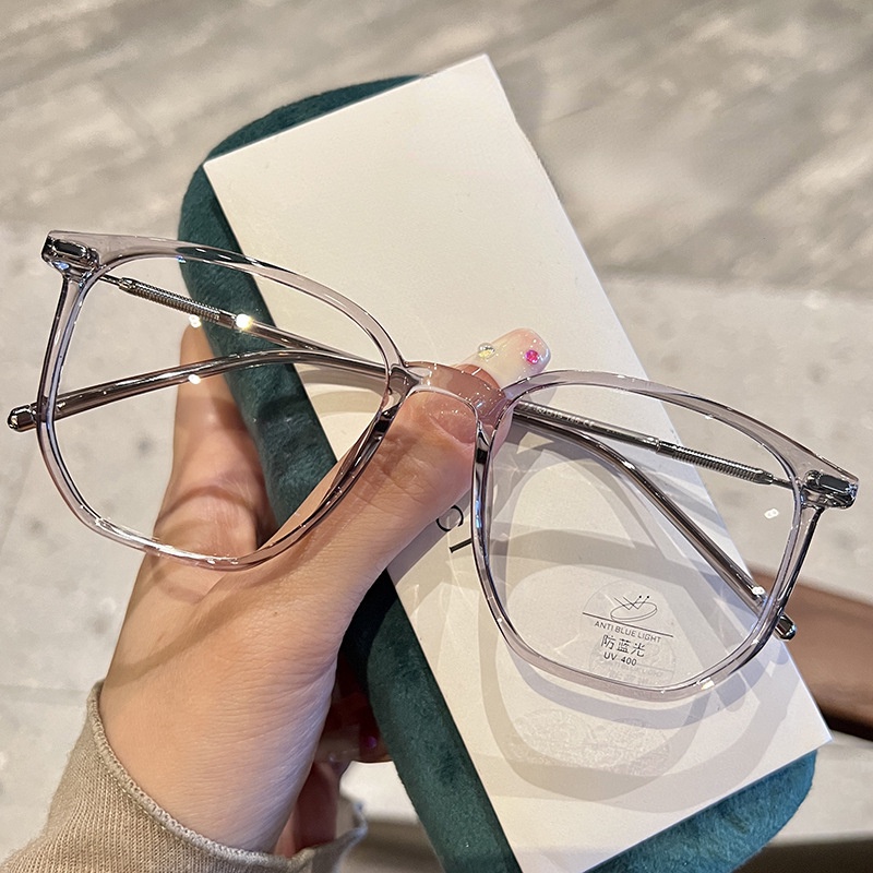 Mắt Kính Gọng Vuông TR90 Chống Ánh Sáng Xanh Thời Trang Hàn Quốc