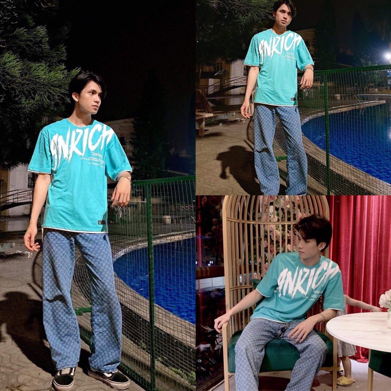 (SẴN + VIDEO) Quần Jean UNISEX ống rộng ulzzang hoạ tiết LV cá tính cho các cặp đôi hot trend TIKTOK 2021 KÈM 3 ẢNH THẬT | BigBuy360 - bigbuy360.vn