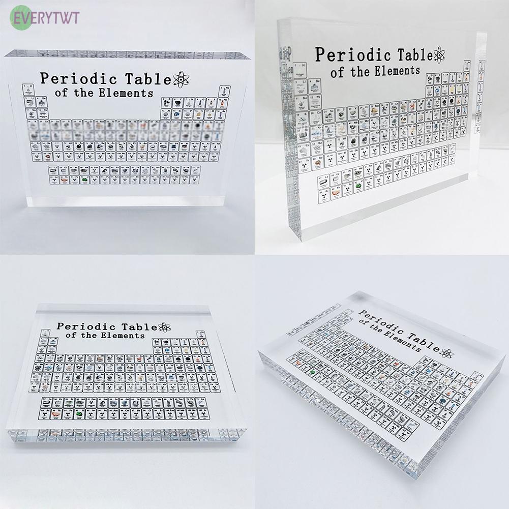 With Real Elements Letter Decoration Periodic Table Teaching Display Chemical(in stock）