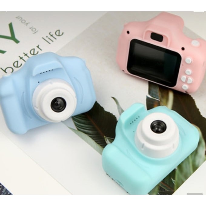 [ TẶNG KÈM THẺ NHỚ ] Máy Ảnh Kĩ Thuật Số Mini 2 Inch 1080P + Tặng thẻ nhớ 128MB