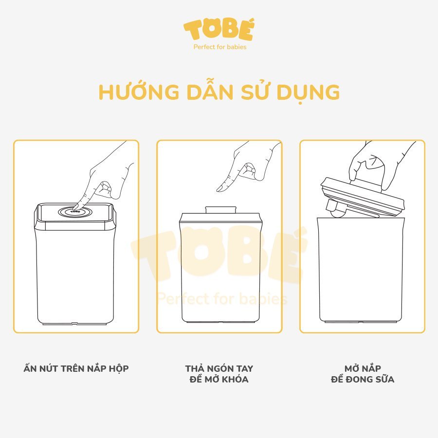 HỘP TRỮ SỮA 2300ML HELGA TOBE