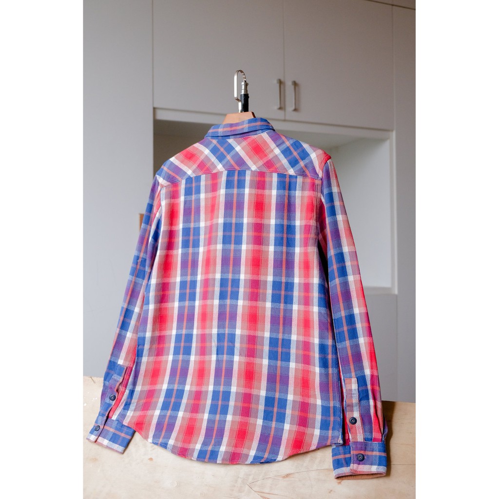 Áo sơ mi unisex, chất vải flannel, form suông đi làm đi chơi