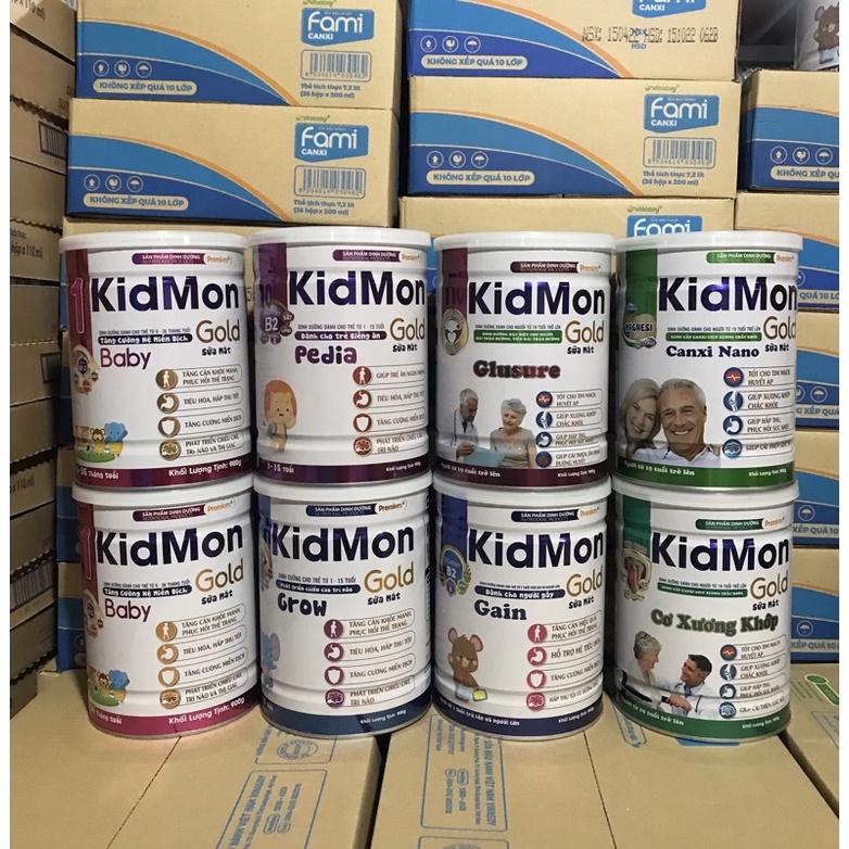 Sữa mát cho người tiểu đường KidMon Glusure Gold 900g- Sữa dinh dưỡng đặc biệt dành cho người đái tháo đường