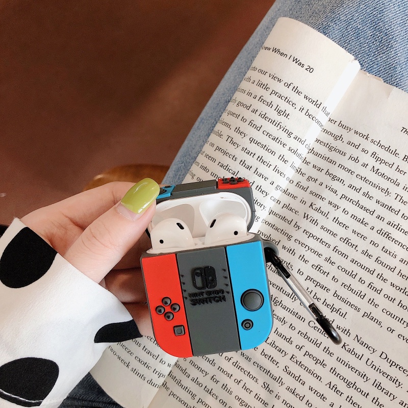 Vỏ Bọc TPU Bảo Vệ Hộp Đựng Tai Nghe compatible AirPods Pro/compatible AirPods 2/Pro Hình Công Tắc Vuông Năm 2021