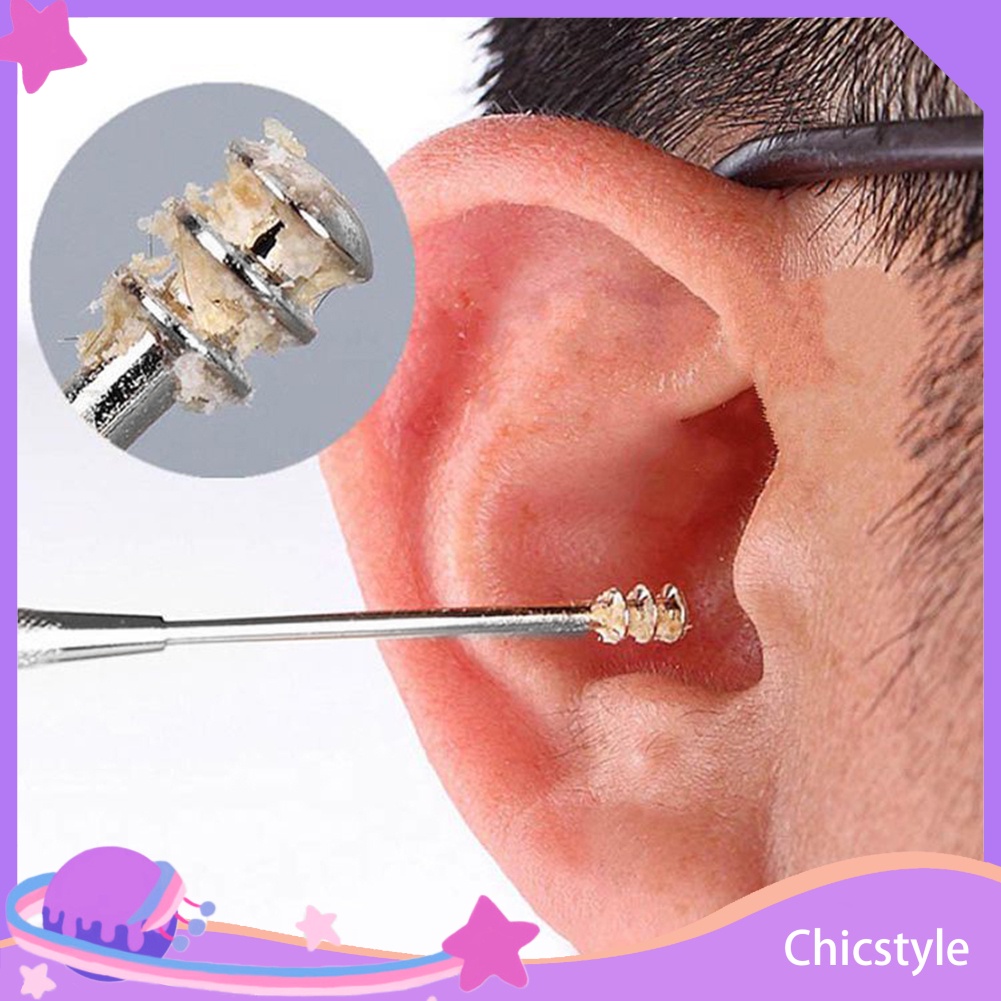 Dụng cụ lấy ráy tai hai đầu bằng thép không gỉ