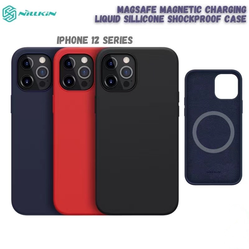 Ốp Điện Thoại Nillkin Bằng Silicon Từ Tính Cho Iphone 12 Mini 12 Pro 12 Pro