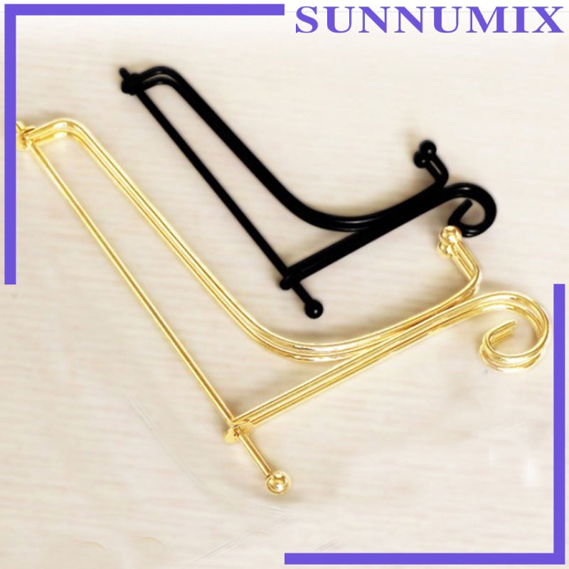 Giá Đỡ Trưng Bày Đĩa Nghệ Thuật Bằng Sắt Màu Vàng 12inch
