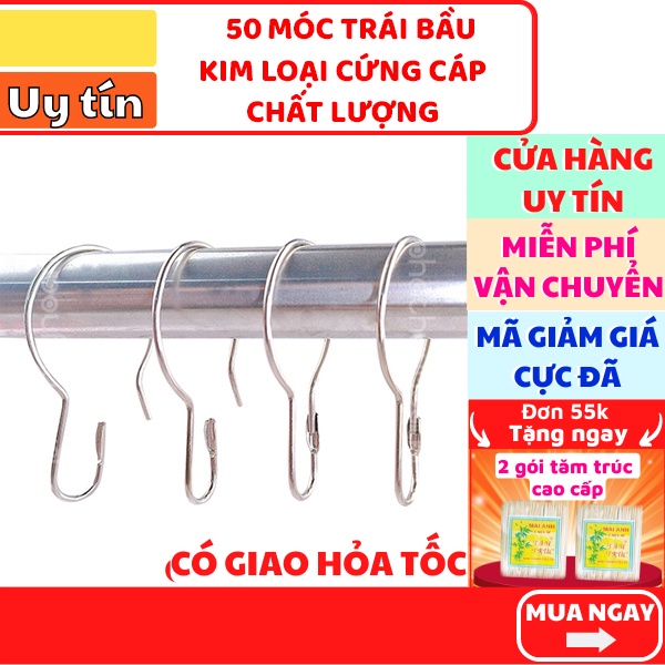 Combo 50 móc treo ✅ FREESHIP 🚛 Có video thật 🎥 Combo 50 móc treo hàng hóa kim loại tiện dụng giá rẻ - Phát Huy Hoàng
