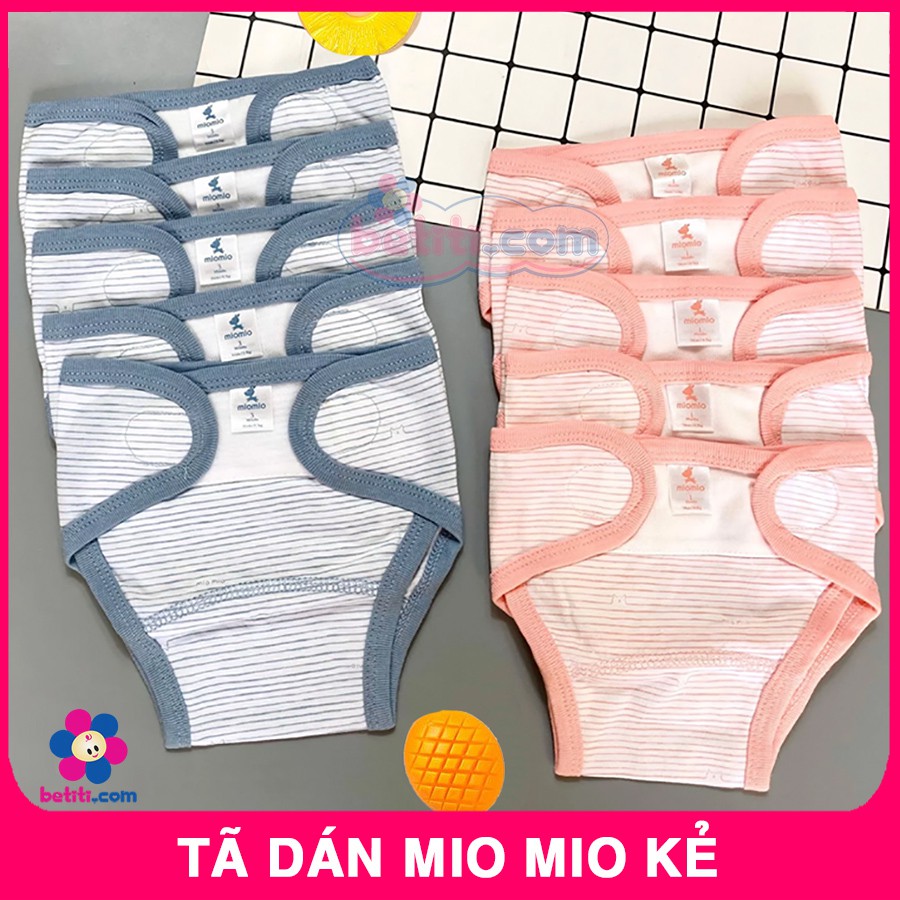 COMBO 5 Chiếc Quần Dán Tã Mio Mio Mẫu Kẻ Cho Bé