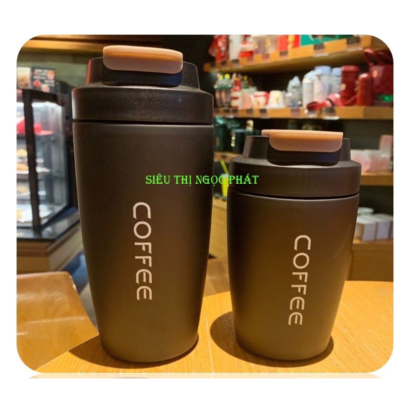Ly/ bình giữ nhiệt Bầu COFFEE 500ml_2 loại đầu uống