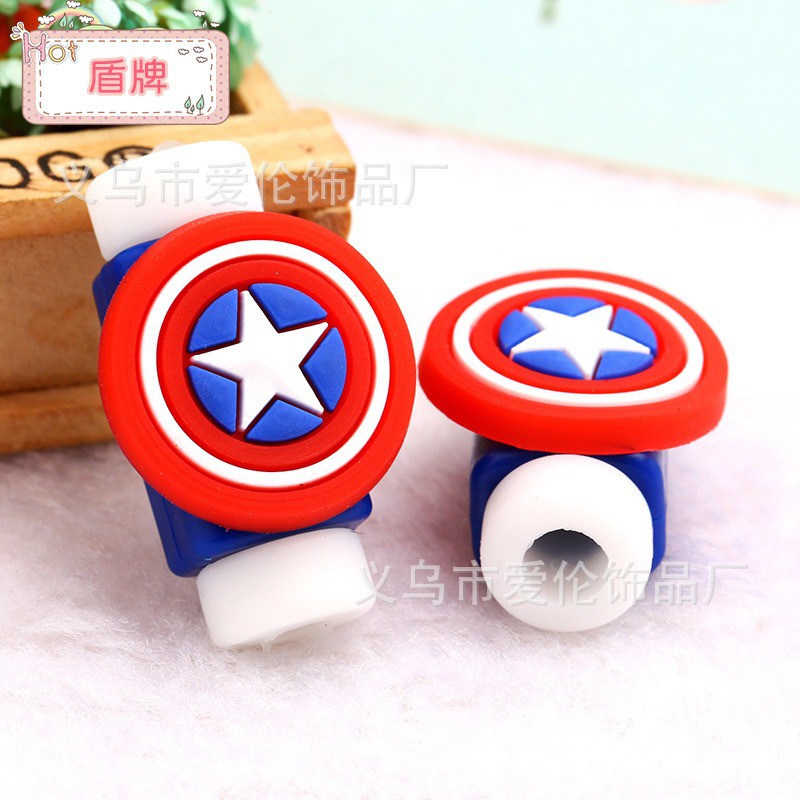 Nút Gắn Bảo Vệ Cáp Sạc Tai nghe Hình Thú Dễ Thương