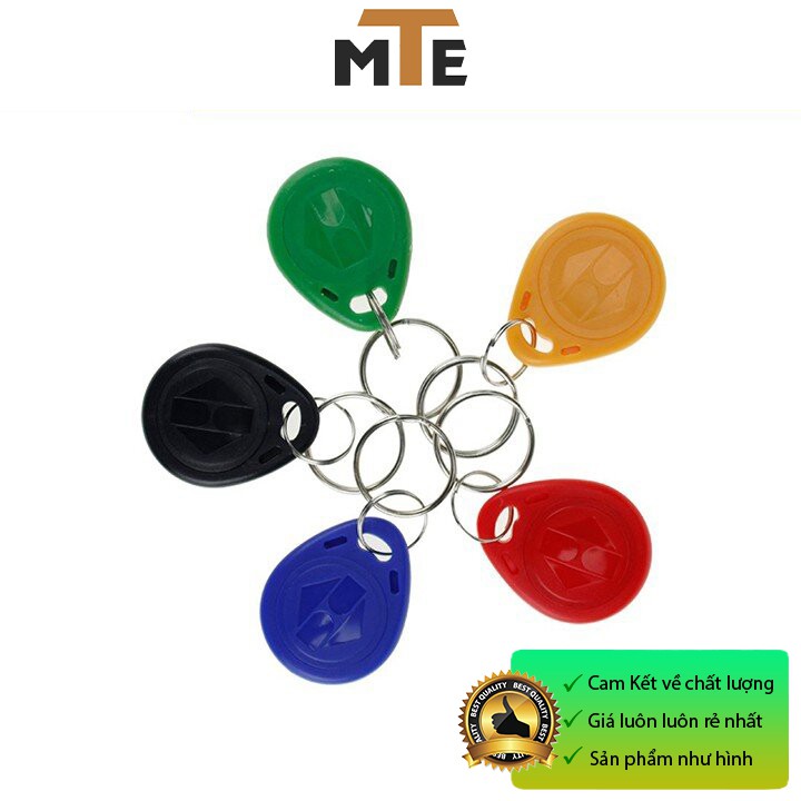 Thẻ RFID 125Khz dạng móc khóa - Thẻ sao chép được dùng kiểm soát nhân viên, thang máy