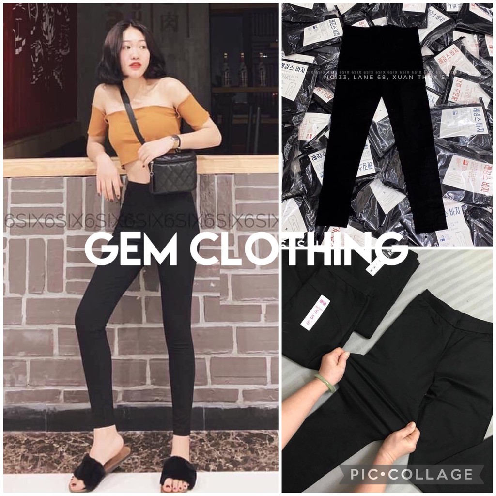 Quần legging nữ dáng dài cạp cao nâng mông co giãn 4 chiều, Quần thun dài nữ thái slimfit