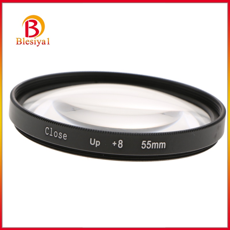 [BLESIYA1]Close Up (+8) Macro Filter Lens for   Canon Sony DSLR Cameras 55mm