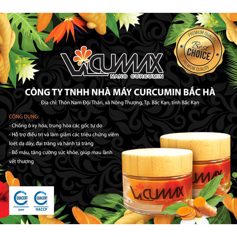 Vi-cumax (Nano curcumin, Nano nghệ) - Tinh chất từ củ nghệ